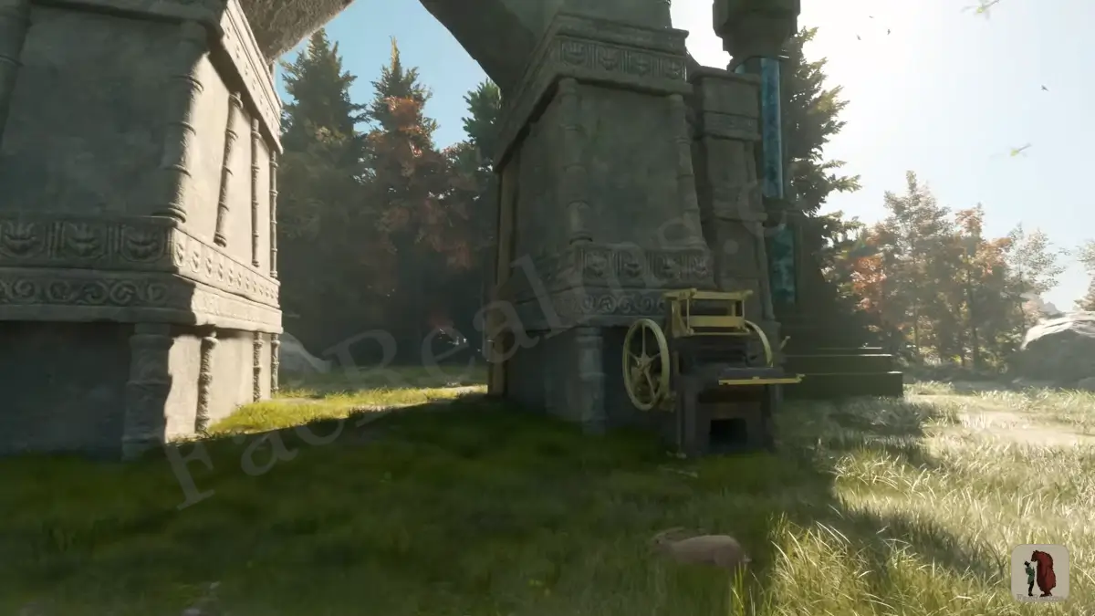 An arcane portal to travel to other realms in Nightingale